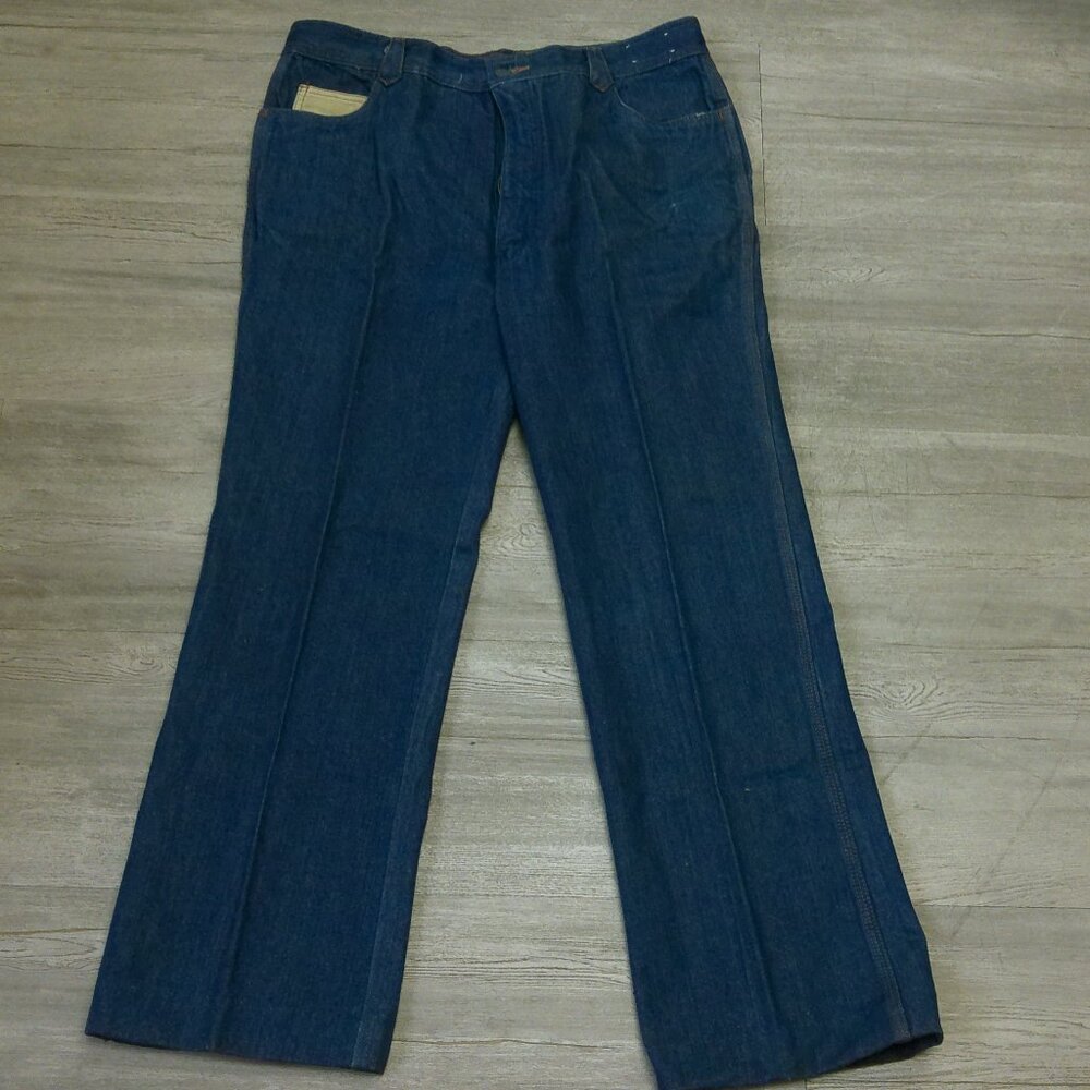 VTG Viceroy Jeans Mens 34x29 Straight Wide Leg High Rise Denim Pants USA 38XL